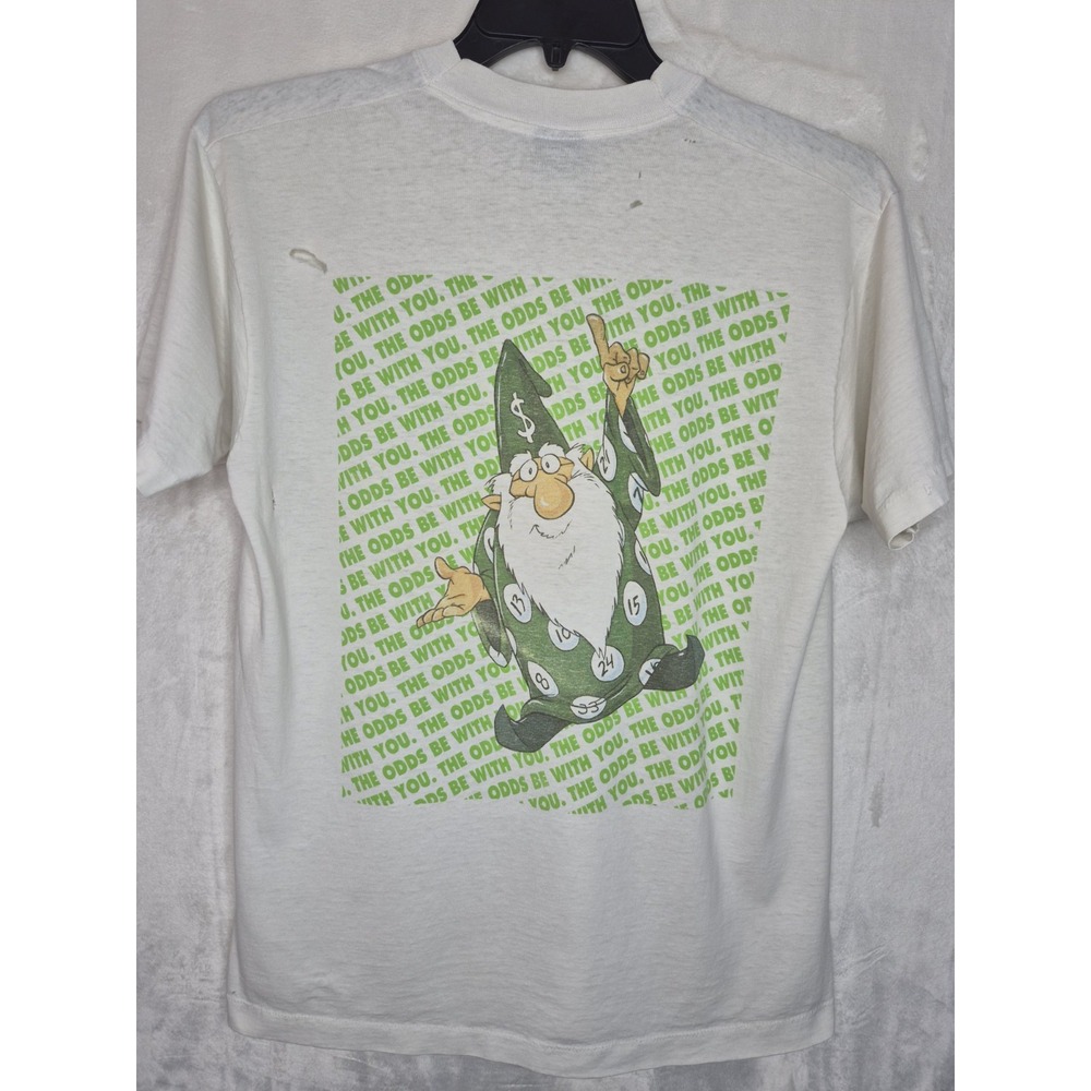 Vintage 90s Illinois Lottery May The Odds Be With You T Shirt Single Stitch L